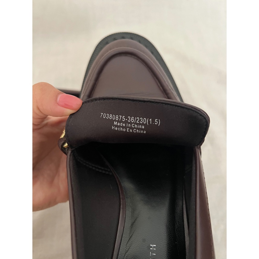 Charles & Keith Chain Accent Loafer Womens Size 36 EU/6 US - Picture 5 of 8